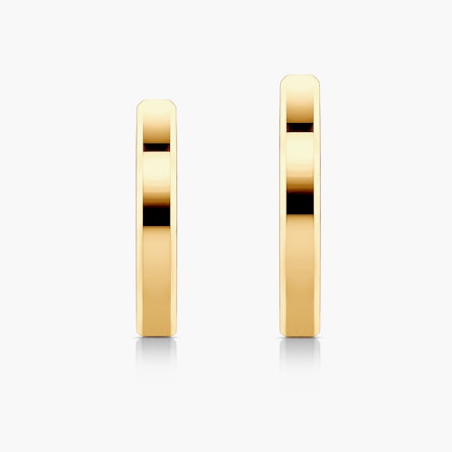 Obrączki ślubne: złote, z fazą, 3 mm